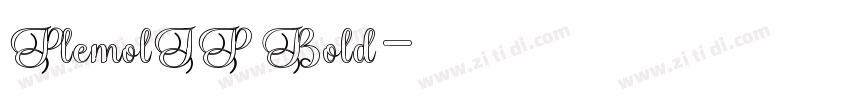 PlemolJP Bold字体转换